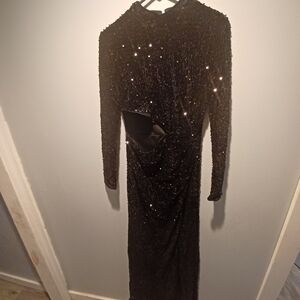Black long Sparkly dress